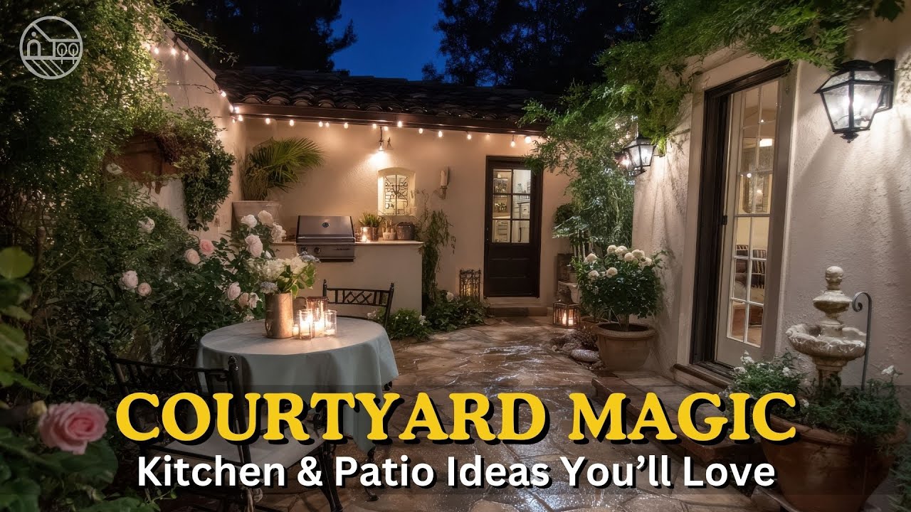 Dreamy Courtyard Kitchen & Patio Design – Small Space, Big Impact!