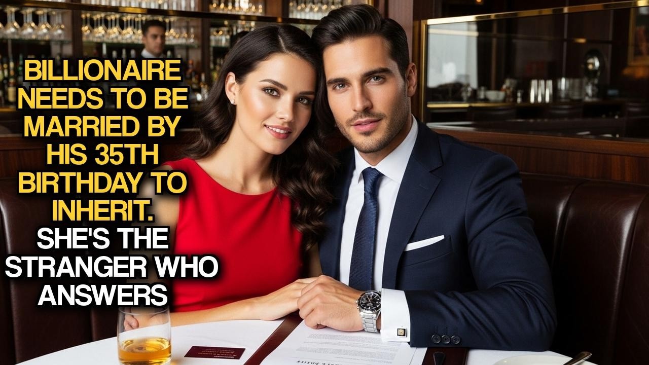Billionaire Needs to Be Married by His 35th Birthday to Inherit. She's the Stranger Who Answers