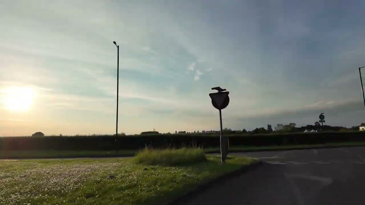 Driving through Old Windsor and Datchet, Berkshire, UK |