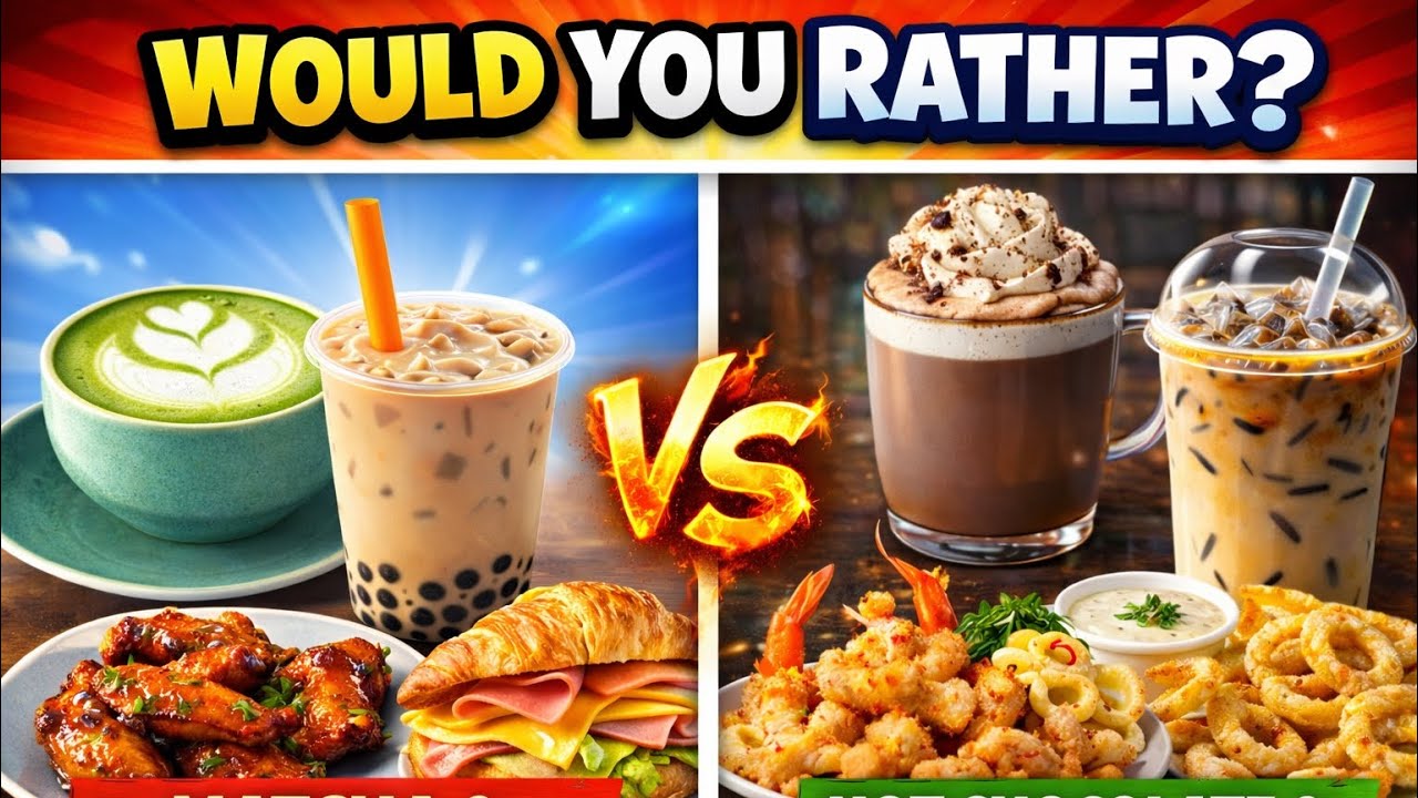 Would You Rather...? Food and Drinks Edition  🍔 🥤 