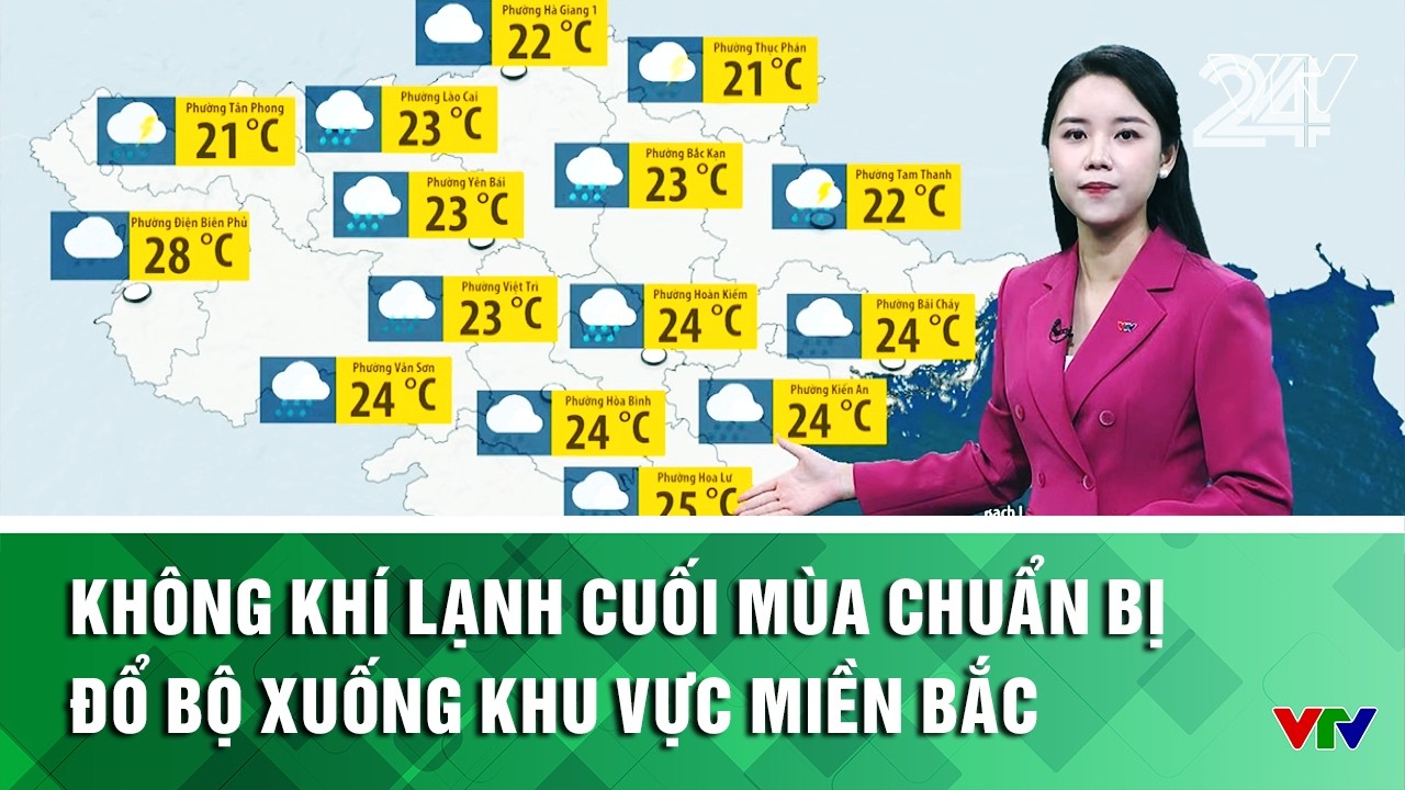 Không khí lạnh cuối mùa chuẩn bị đổ bộ xuống khu vực miền Bắc | VTV