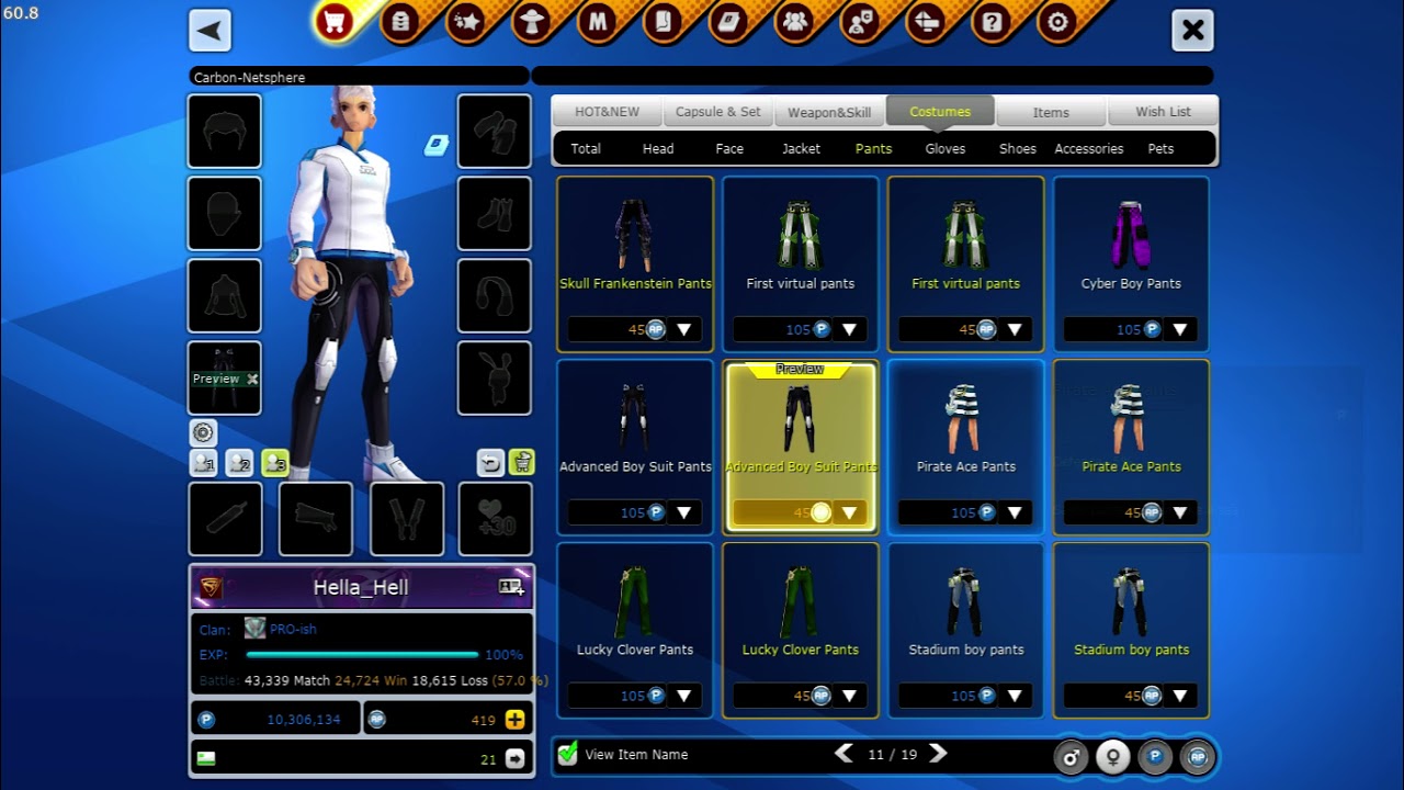 S4 League (2021): Costume parts (male)