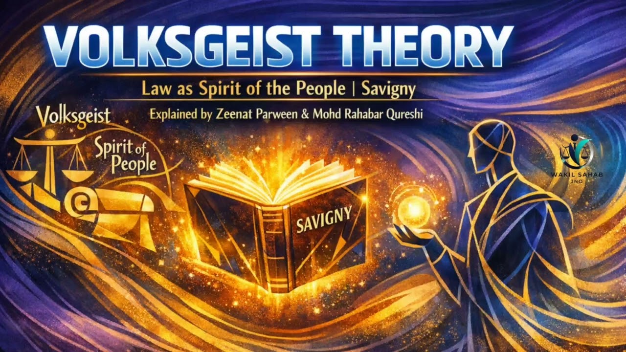 Volksgeist Theory in Jurisprudence | Law as Spirit of the People | Savigny