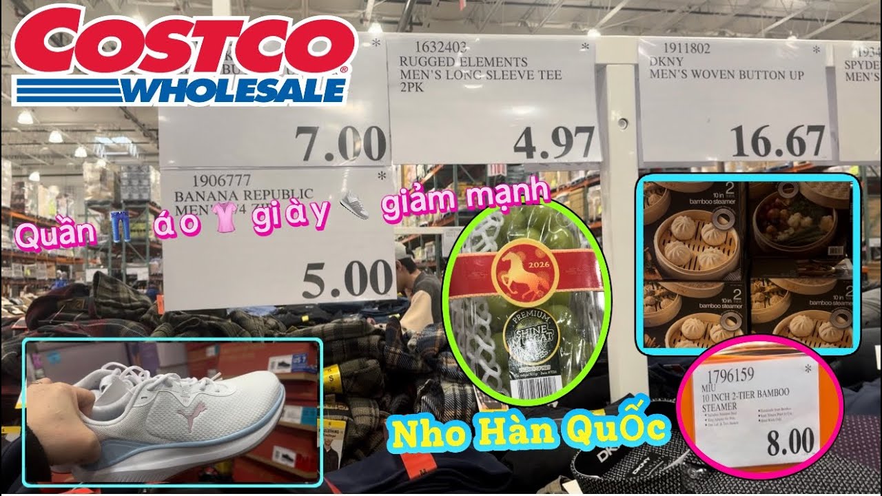 Ngày cuối năm 29al gấp rút đi mua trái cây🍉🥭🍍🍇 bông hoa 💐🌻🌸🌷 về trưng cho kịp Tết Costco Wholesale 
