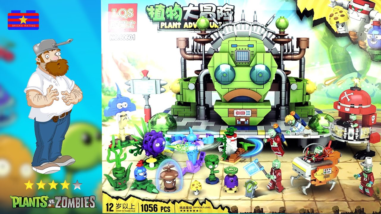 Lego Plants vs Zombies: Castle Ruins Battle Brick Set Unboxing & Building
