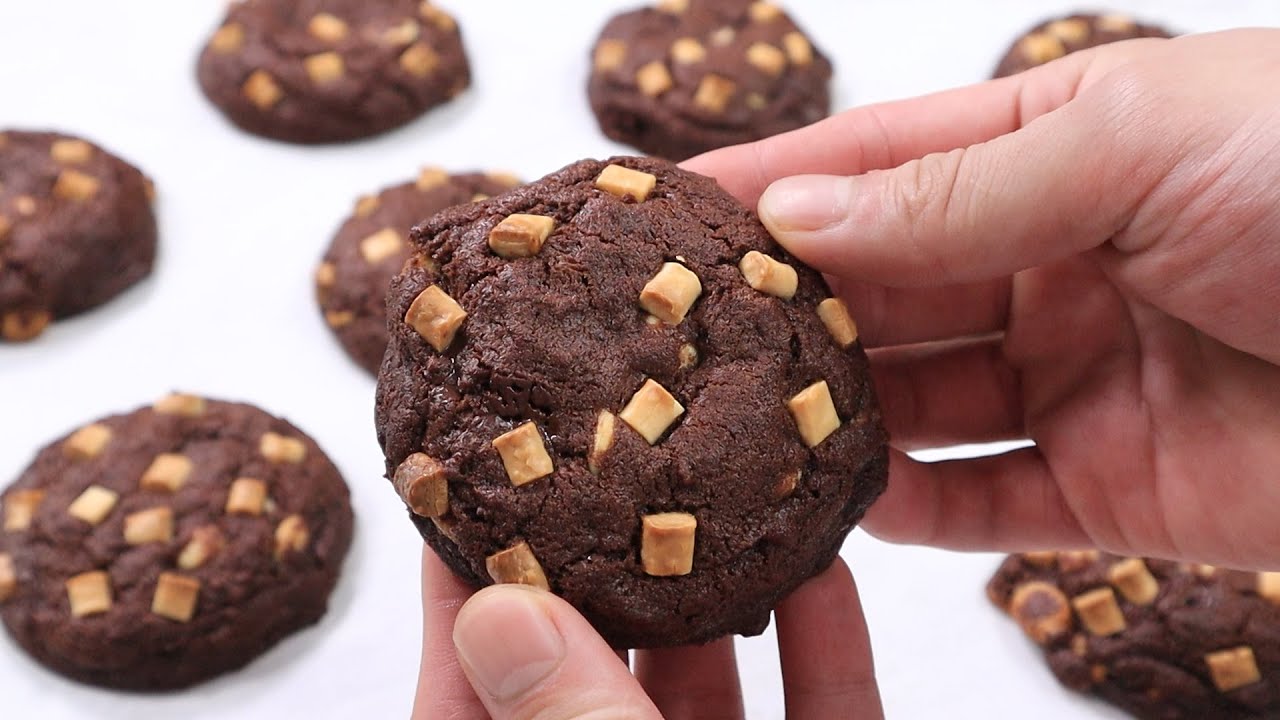 서브웨이보다 맛있는 더블 초콜릿 쿠키 만들기 (촉촉한초코칩)