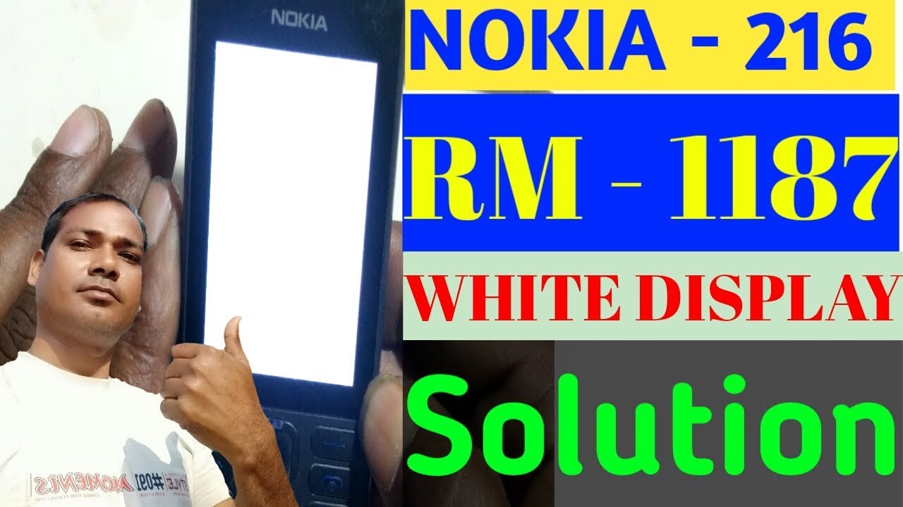 How To Nokia 216 Rm-1187 Water Damage White Display Solution
