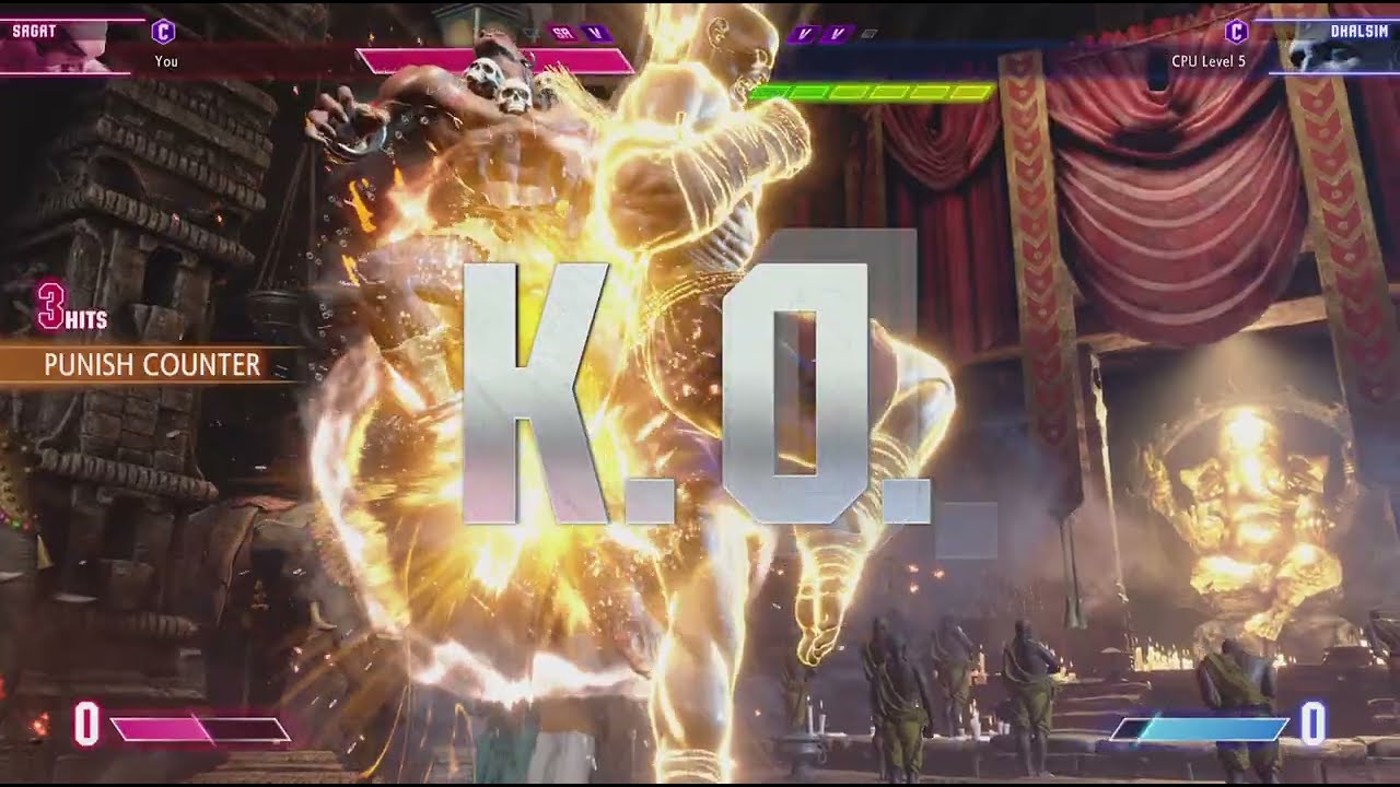 Street Fighter 6 Sagat vs Dhalsim