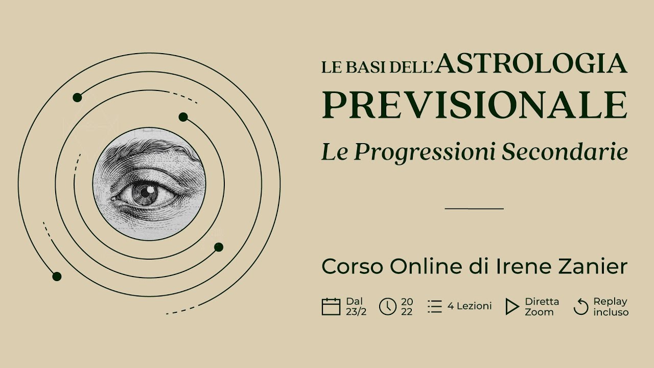 Presentazione del corso Le basi dell'astrologia previsionale di Irene Zanier
