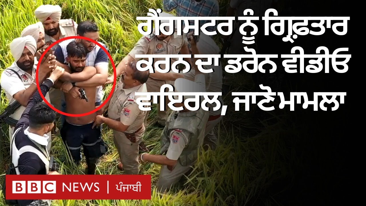 Batala 'ਚ ਗੈਂਗਸਟਰ Bablu ਨੂੰ Punjab Police ਵੱਲੋਂ ਗ੍ਰਿਫ਼ਤਾਰ ਕੀਤੇ ਜਾਣ ਦਾ ਵਾਇਰਲ ਵੀਡੀਓ | 𝐁𝐁𝐂 𝐏𝐔𝐍𝐉𝐀𝐁𝐈