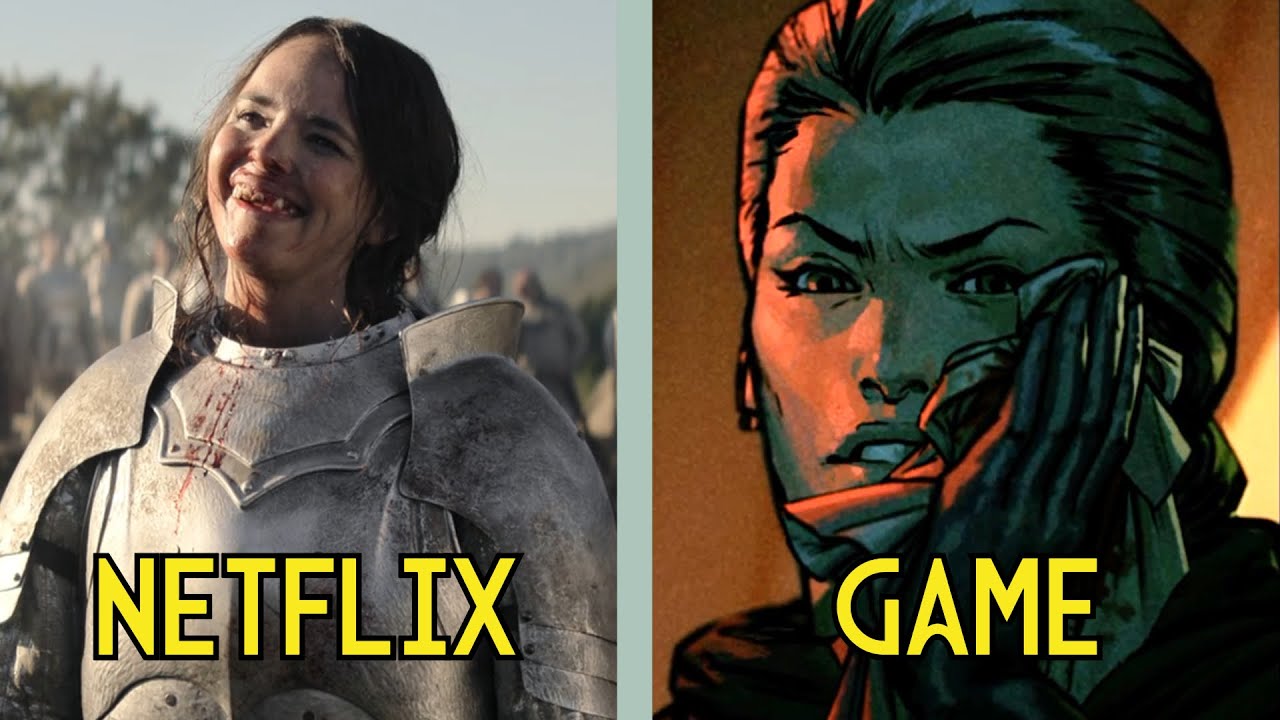 Queen Meve Knights Geralt | Netflix The Witcher vs Thronebreaker Comparison