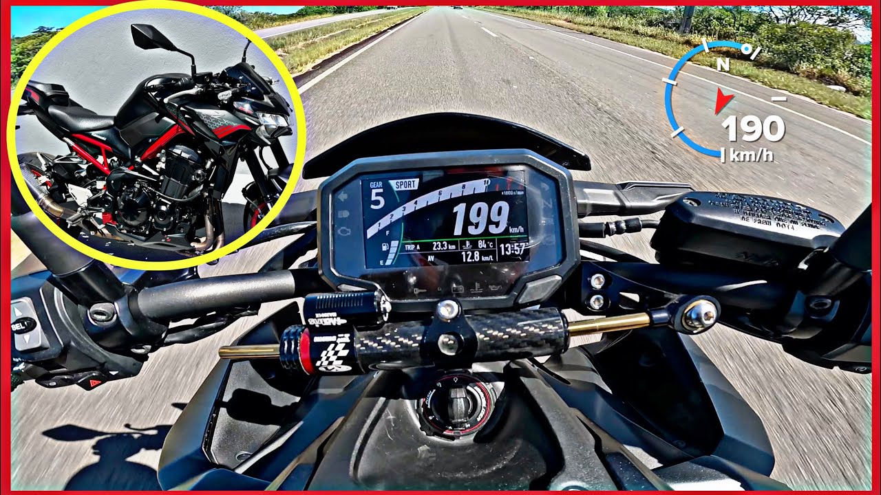 MEU TOP SPEED KAWASAKI Z 900 2021/MAIS FORTE DA CATEGORIA/ESCAPE FULL