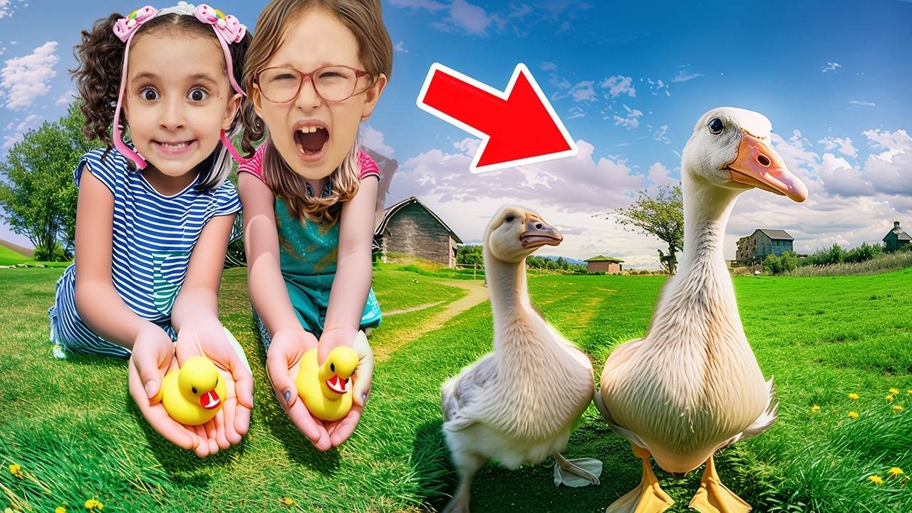 BAHAR VE BANU ALYA ÖRDEK SÜRÜSÜ VAR DİKKAT EDİN ÜSTÜMÜZE GELİYOR!!