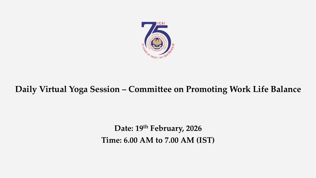Virtual Yoga Session – Committee on Promoting Work Life Balance