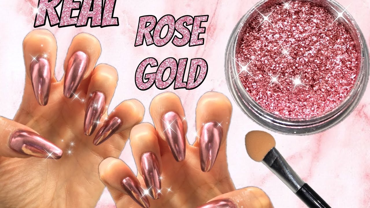 REAL ROSE GOLD MIRROR POWDER New Arrival Show Chrome Effect HOW TO