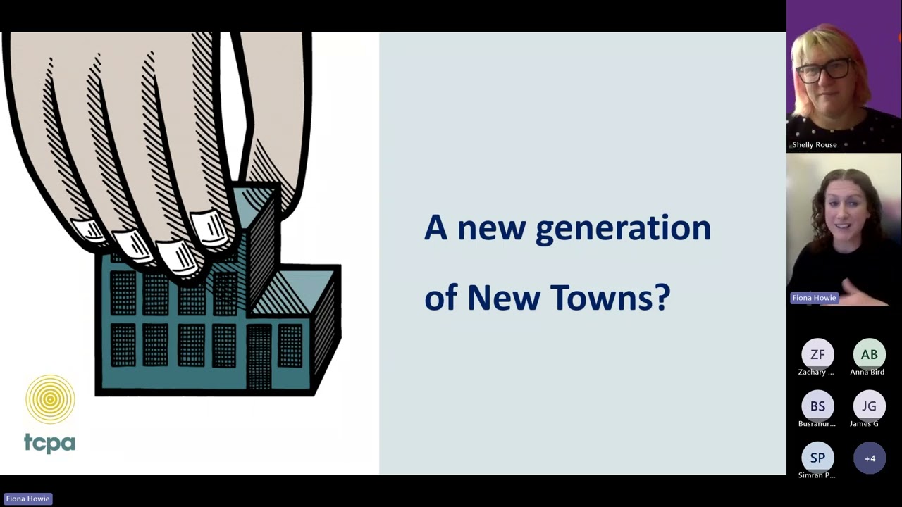 Pathways to Planning Learning and Development Session  TCPA and New Towns