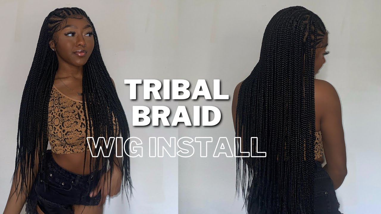 TRIBAL BRAIDS WIG INSTALL | FT HAIR 'N' TINGZ BRAID WIGS