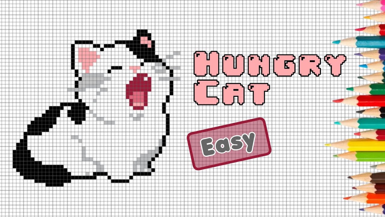 How To Draw Pixel Art | Hungry Cat