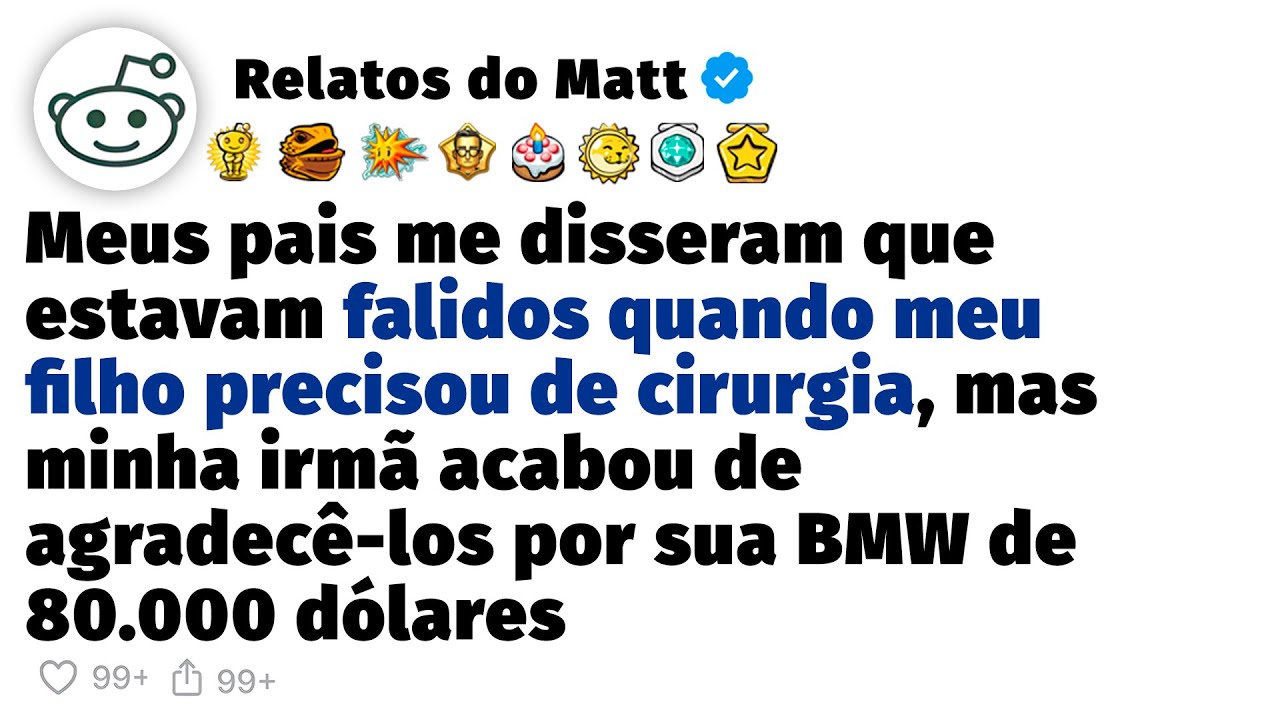 Meus pais recusaram ajudar na cirurgia do meu filho, mas acabaram de dar uma BMW para minha irmã