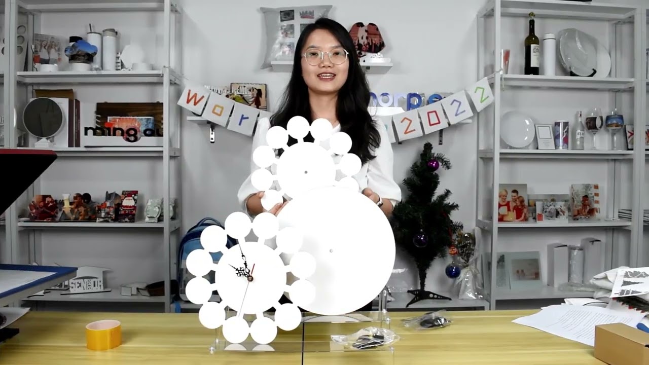 How to get a personalized wall clock by sublimation?