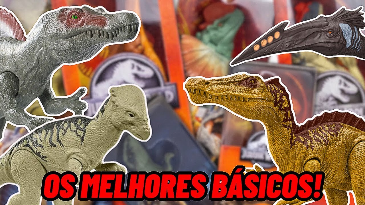 Os MELHORES DINOSSAUROS BÁSICOS da MATTEL! 
