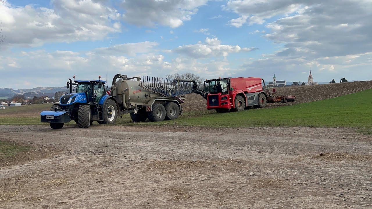 Kejdování s vervaet , Deutz fahr , New holland 