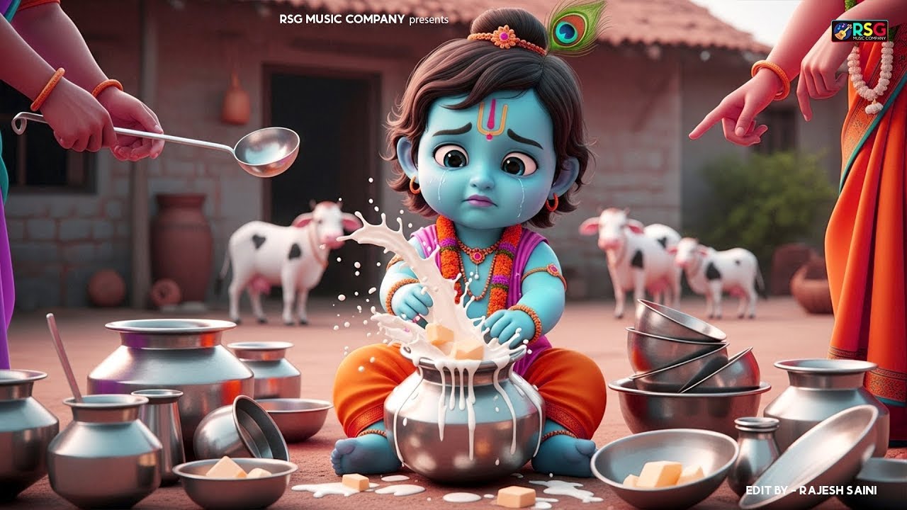 छोटी छोटी गैया छोटे छोटे ग्वाल। Choti Choti Gaiya Chote Chote Gwal। #kanha #krishna #krishnabhajan