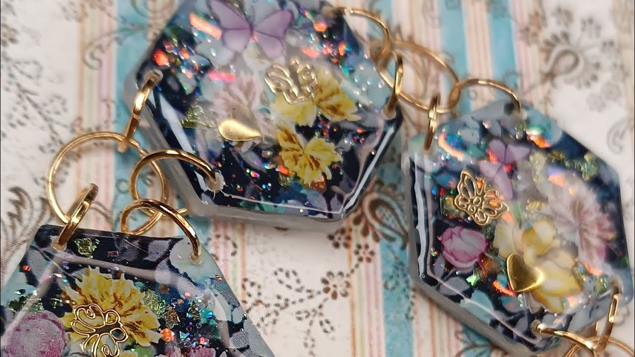 tutorial #resinauv - bracciale con foil - creare, forare e assemblare