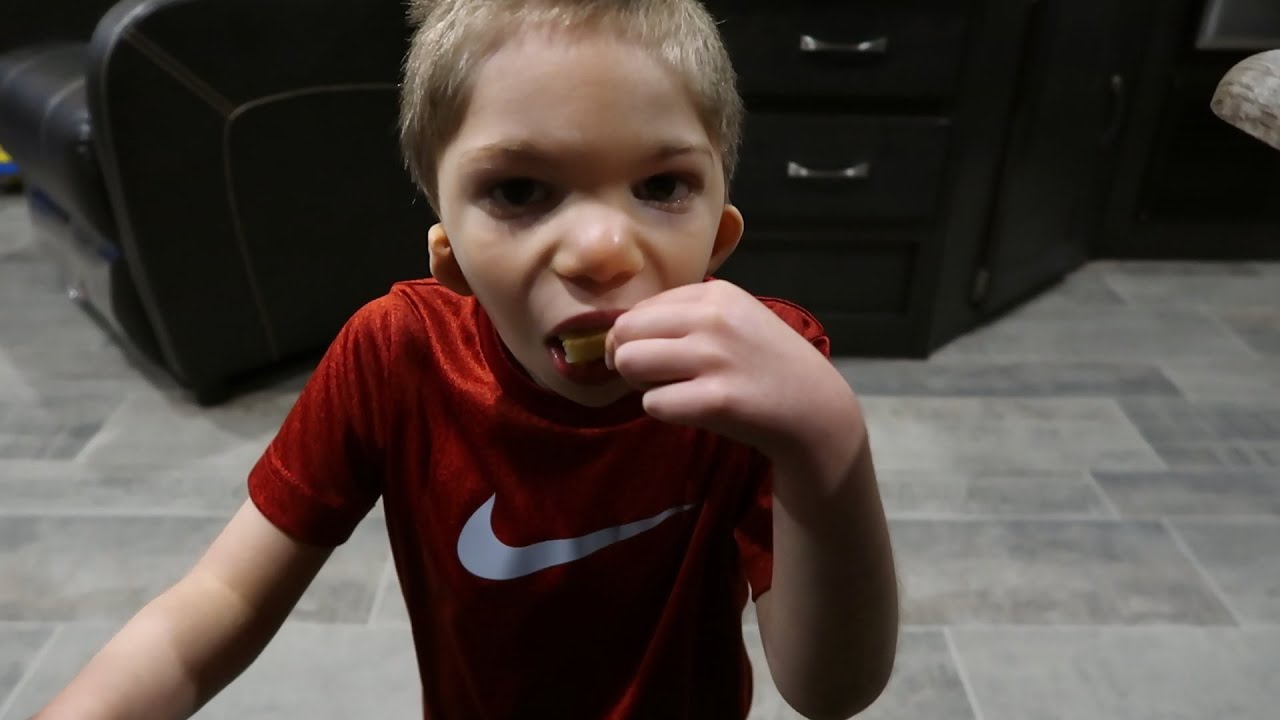 Special needs toddler is learning to self feed