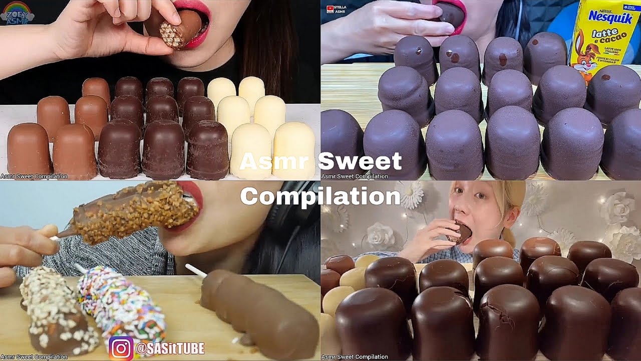ASMR CHOCOLATE MARSHMALLOW Compilation | No Talking | Only Bits | ASMR Mukbang | ASMR Food