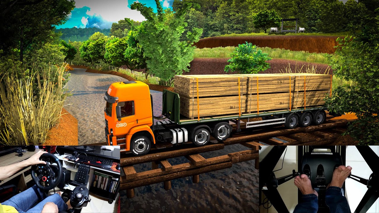 ETS2 PONTE DE MADEIRA E MUITA LAMA | NOVA ESTRADA MAPA ELDORADO PRO!