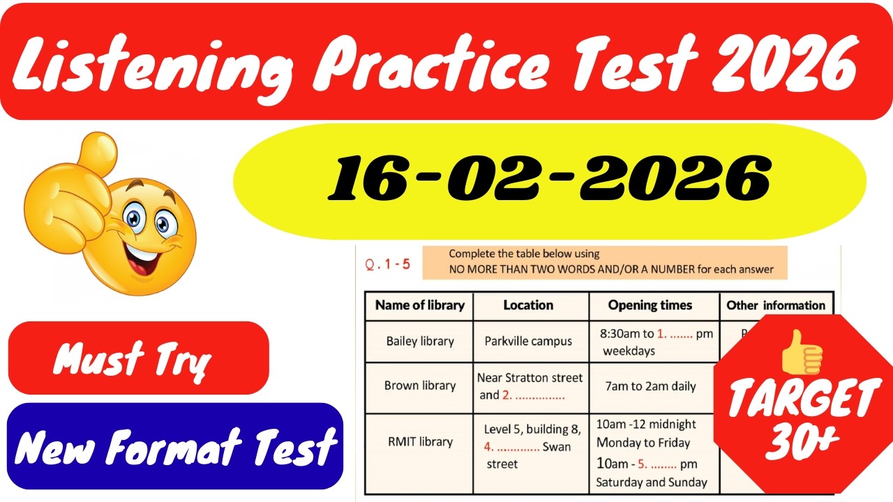 IELTS LISTENING TEST 2026 | IELTS LISTENING PRACTICE TEST WITH ANSWERS 2026