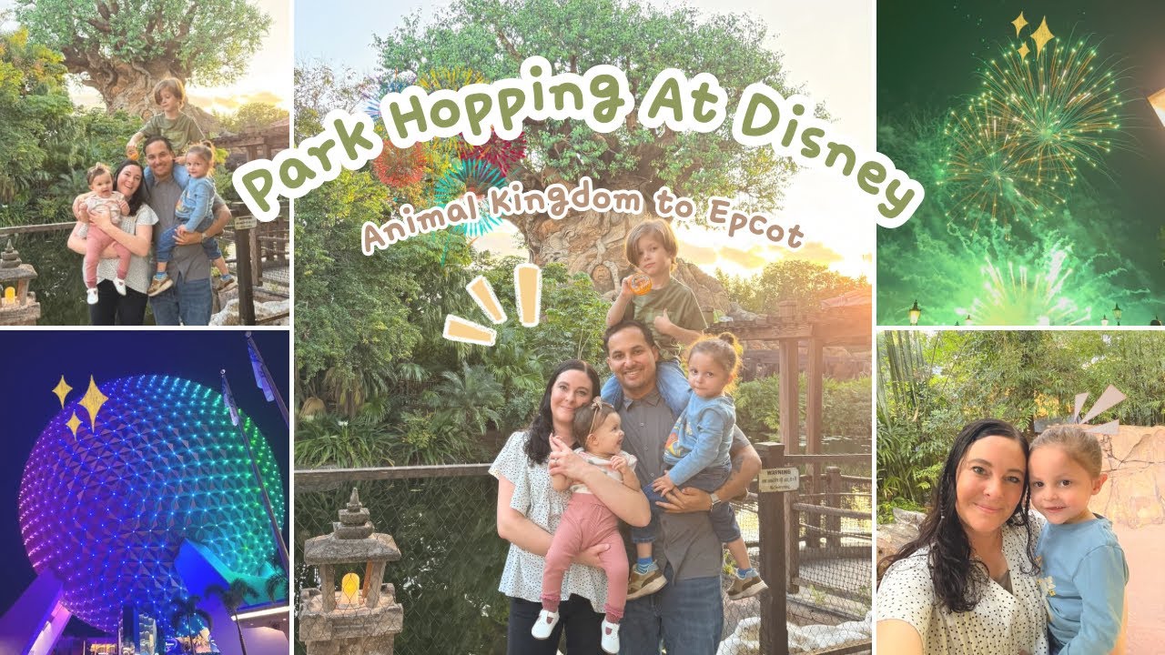 Park Hopping at Disney✨ Animal Kingdom to Epcot + Fireworks 💫🎆✨ •Disney Day Three•