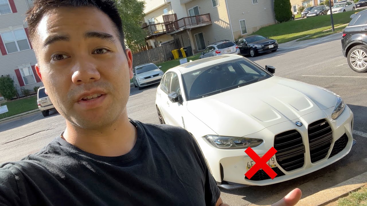 How to install a license plate on a BMW M3