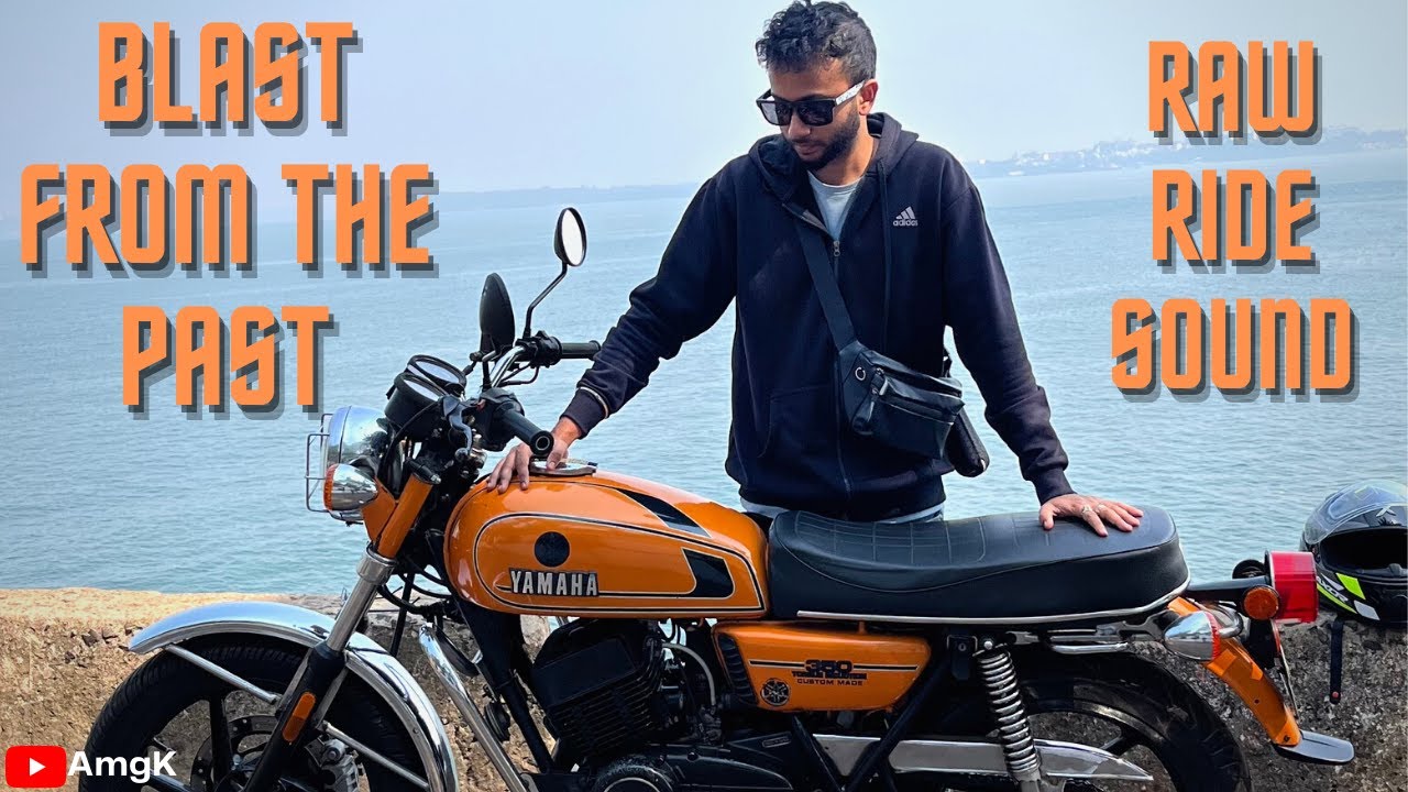 Yamaha RD350, Crazy Two Stroke Machine!🤯 Raw Power & Acceletation, On Board Ride footage!😍| AmgK