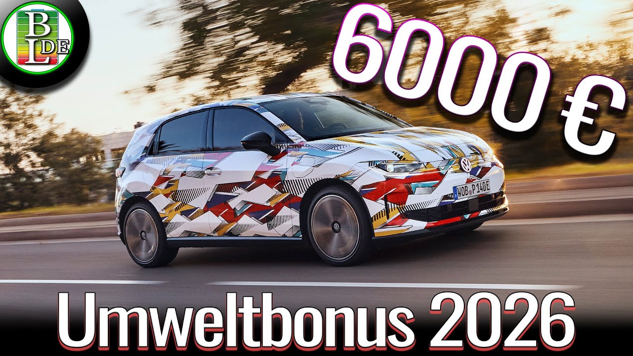 Umweltbonus 2026 ist zur&uuml;ck | Bis zu 6.000 &euro; F&ouml;rderung f&uuml;r E-Autos & Hybride &ndash; alle Details erkl&auml;rt