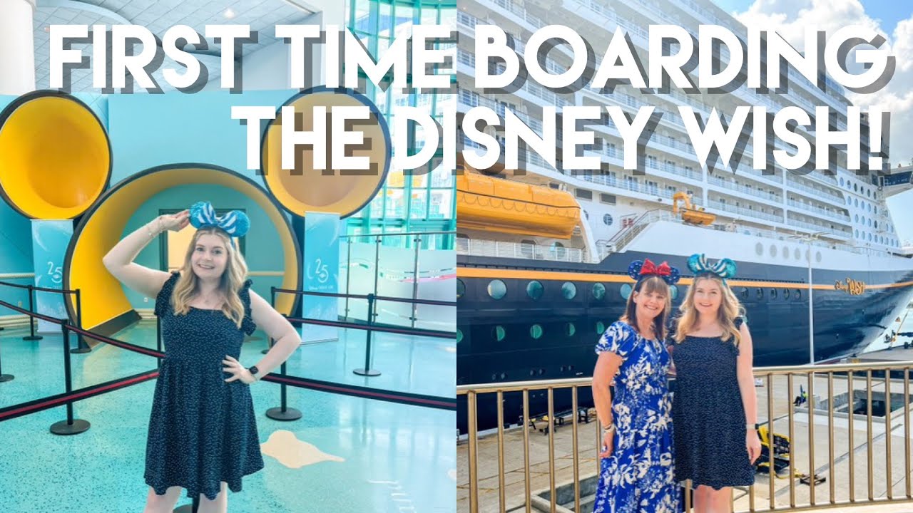 Boarding the Disney Wish For the First Time | Disney Wish - Day 1