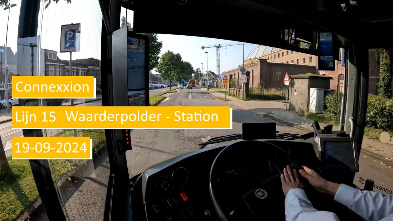 Connexxion lijn 15 Haarlem Waarderpolder - Station | Dutch Bus driver POV 4K