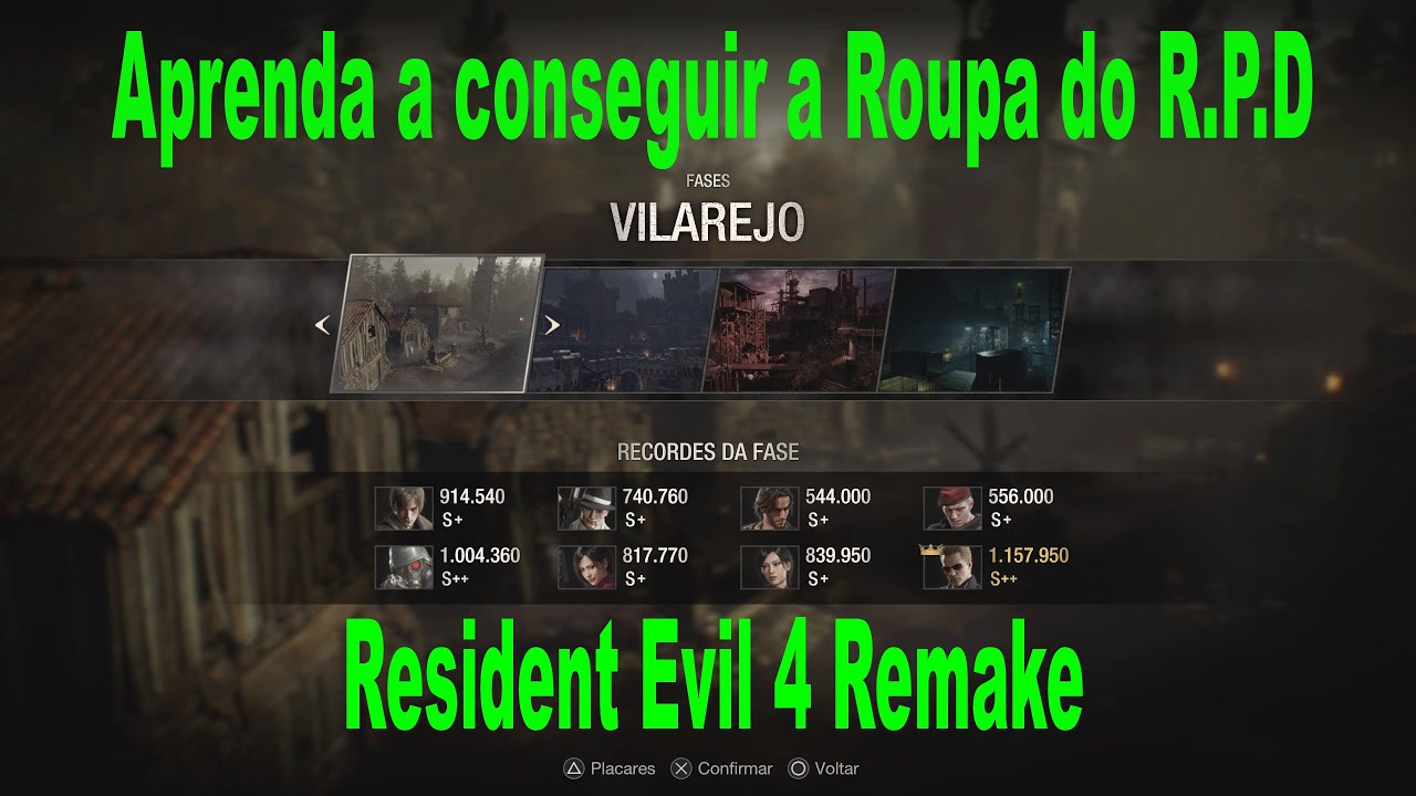DICAS PARA LIBERAR A ROUPA DA RPD!    Resident Evil 4 Remake Mercenários