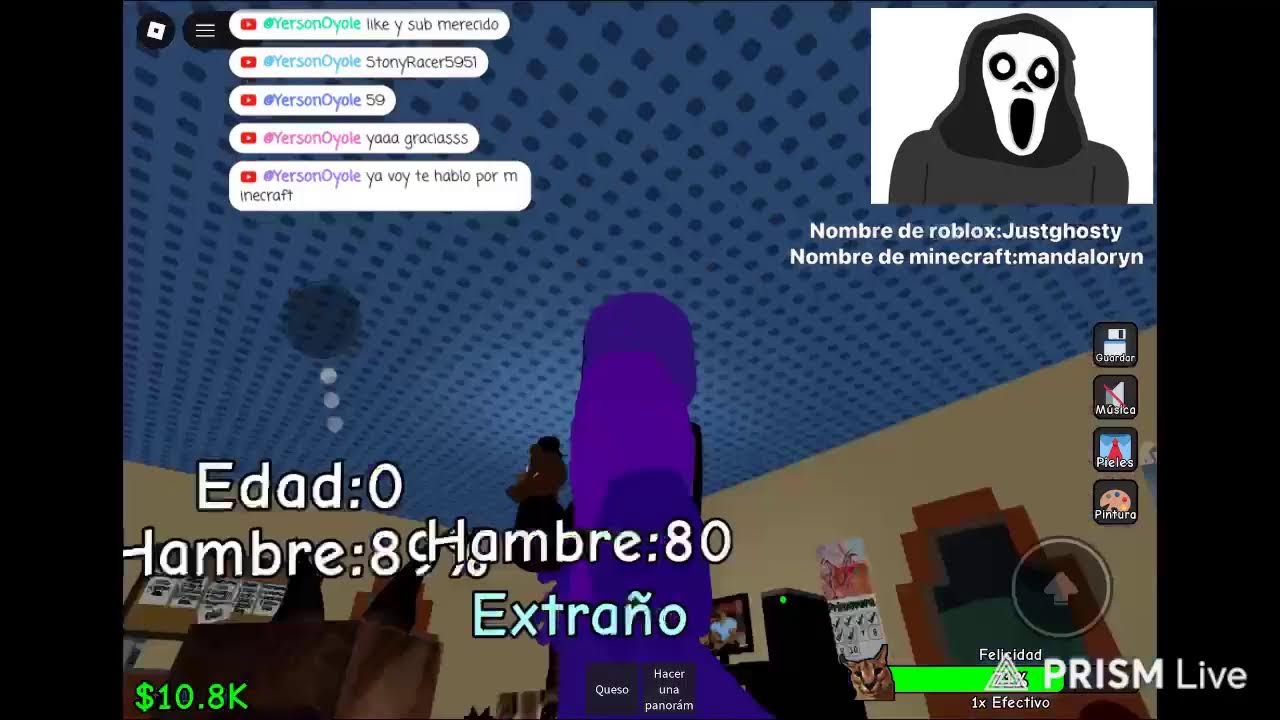jugando un rato :) #roblox #minecraft #reaccion