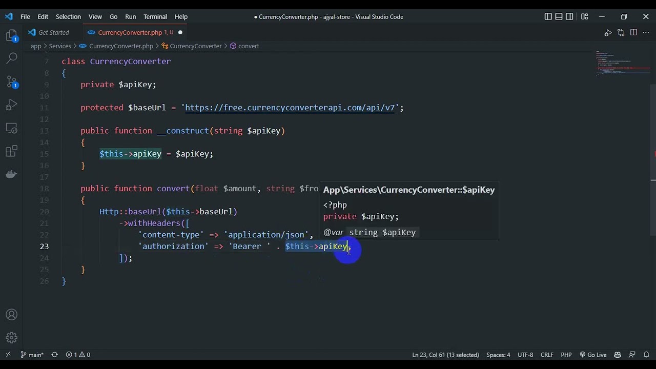 15.1 - Integration with 3rd APIs  with Laravel HTTP Client - Currency Converter API