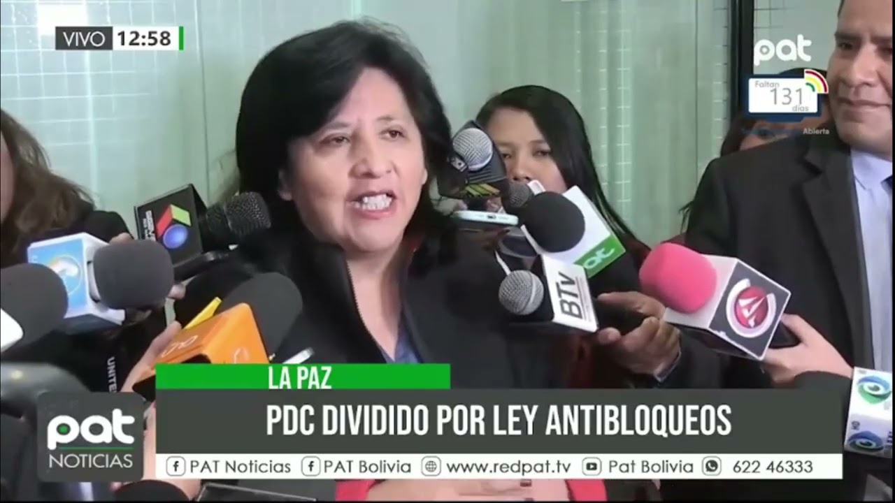Posturas divididas en el PDC por ley antibloqueos