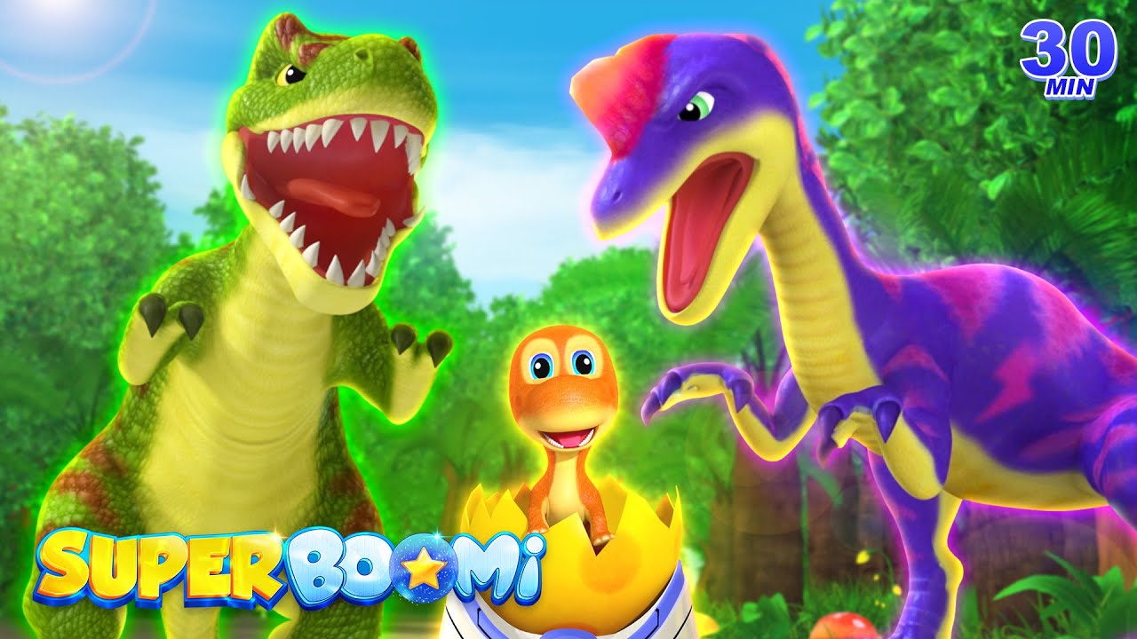 Tiny Dino’s Lost & Found Quest 🦕 | Animal Rescue Team Powers Up | Kids Cartoons | Super BOOMi