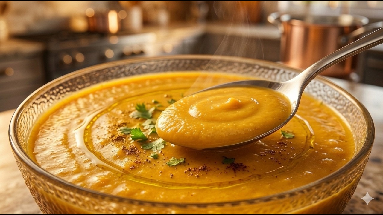 حساء 🍜 عدس أصفر بنة على بنة 👌💯|بنة تونس 👌❤️💯