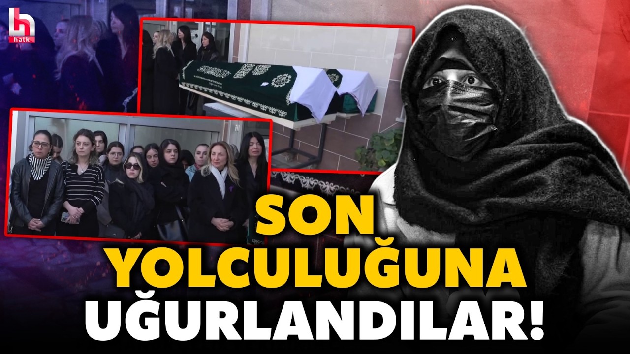 Zeytinburnu'nda cansız bedenleri bulunan Fatma Nur Çelik ve kızı son yolculuğuna uğurlandı!