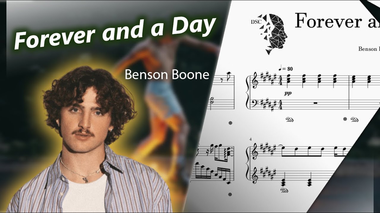 Forever and a Day - Benson Boone | Piano cover
