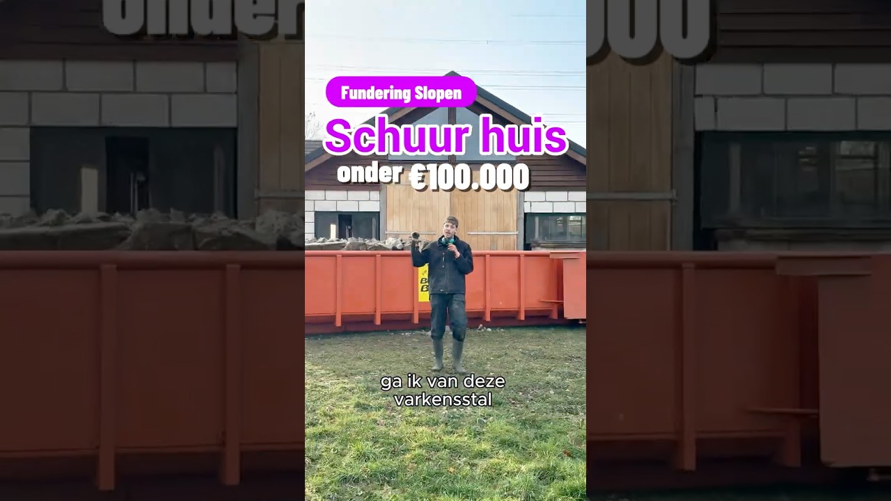 Fundering slopen van het100khuis #huisbouwen #diy #woningtekort