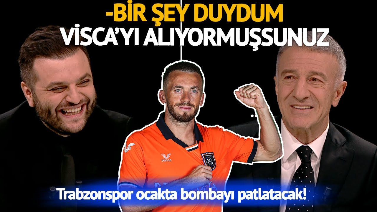 TRABZONSPOR'DA EDIN VISCA BOMBASI! AHMET AĞAOĞLU'NA CANLI YAYINDA SORULDU | AZ ÖNCE KONUŞTUM