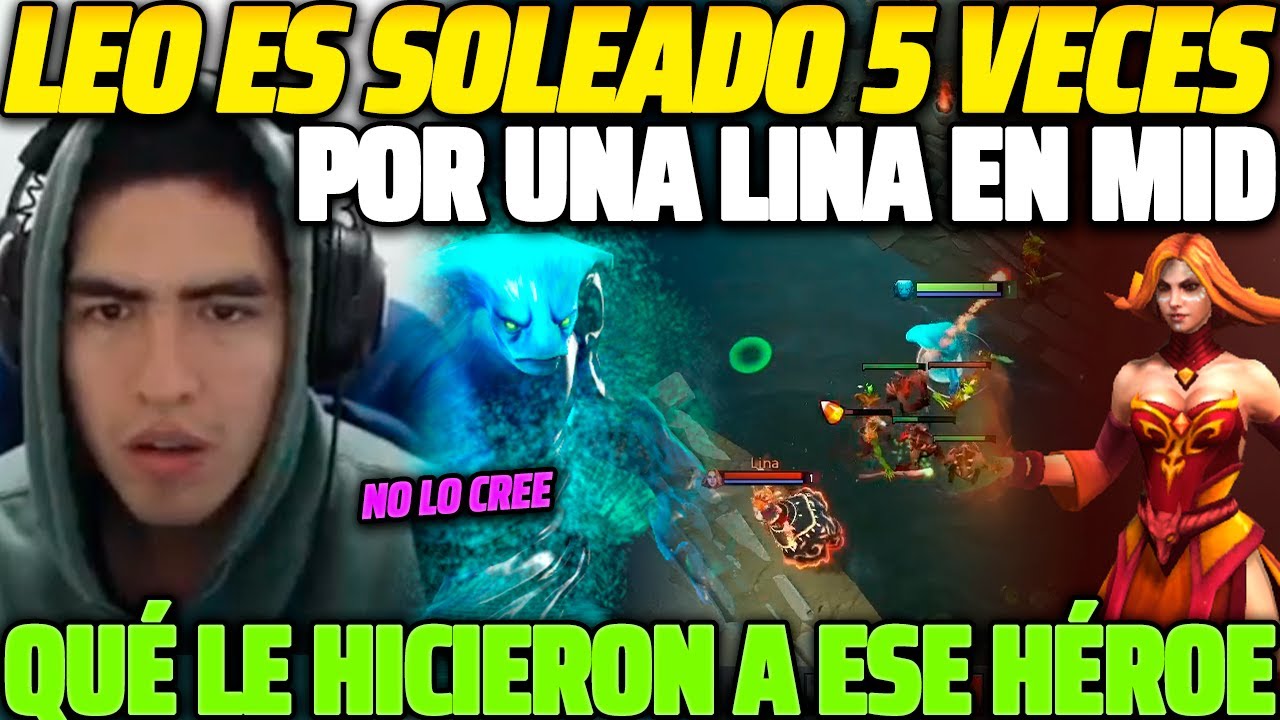 😲 NO LO CREE 😲 LEOSTYLE ES SOLEADO 5 VECES POR UNA LINA EN MID, SORPRENDIDO POR EL HÉROE 😱