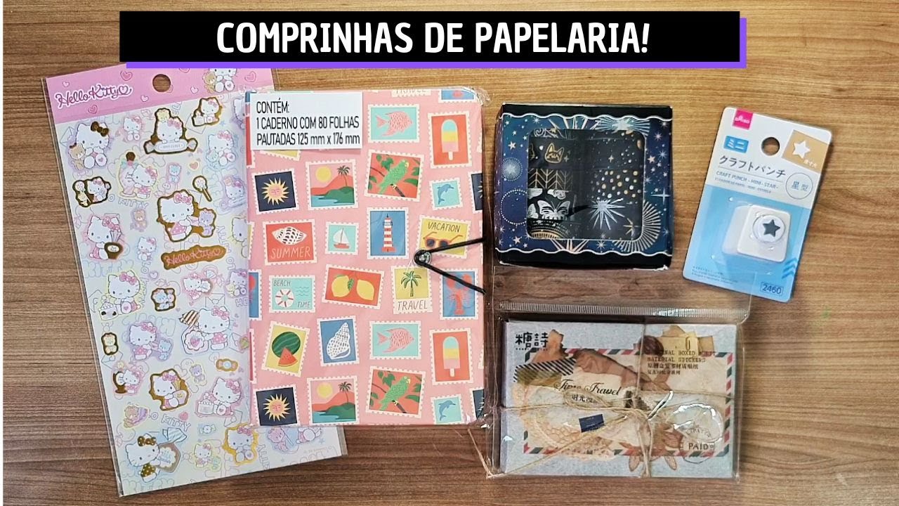 SURTEI na PAPELARIA 😍 | Comprinhas na Daiso, Amazon e Lojas Americanas